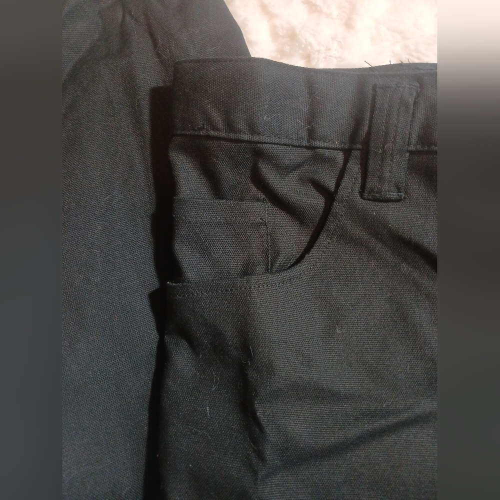 CAT Caterpillar Utility Pants Mens 40×32 Black Stretch Canvas Work Cargo NWT - Picture 10 of 13